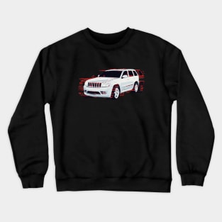 White WK1 Srt8 suv Crewneck Sweatshirt